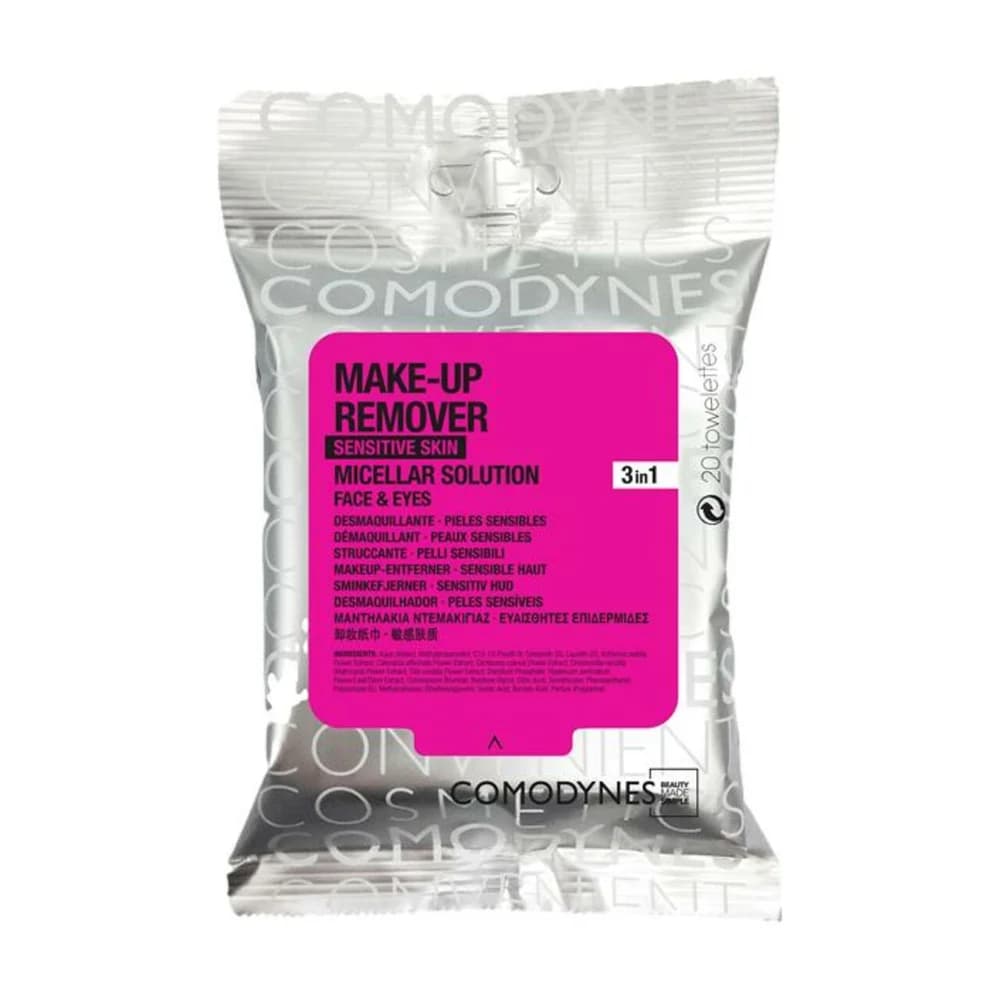 Comodynes Make-up Remover Wipes Micellar Solution für empfindliche Haut (20 Stk.)