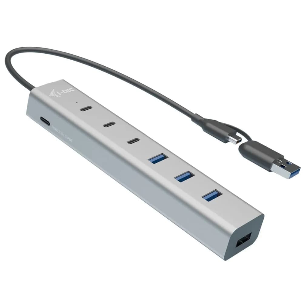 I-TEC Charging Metal HUB 7 port, USB-C/USB-A 3.0 [Stecker]