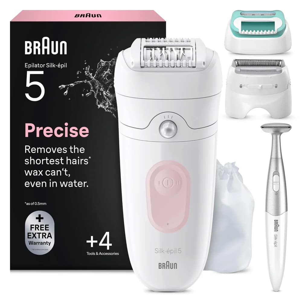 Braun Epilierer Damen Silk·épil 5, Ladyshaver, 5-251, Rosa - Pink