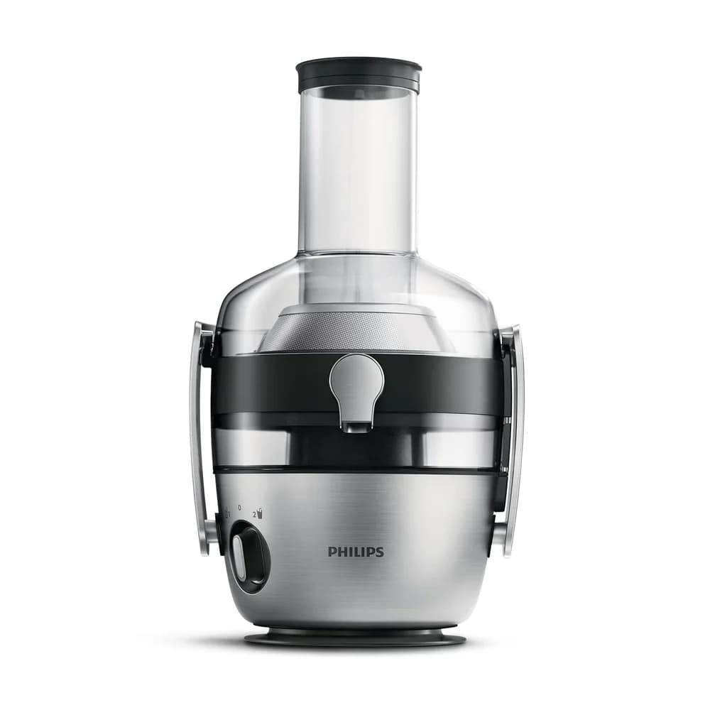 Philips Entsafter HR1921/20 Avance, 1100 W, mit GeoTech Sieb, QuickClean und Vorspülfunktion silberfarben