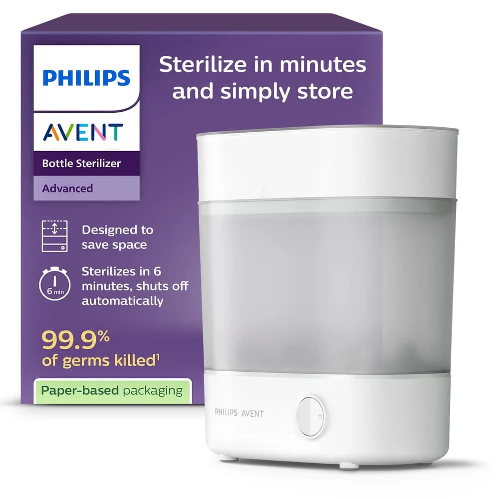 Philips AVENT Dampfsterilisator SCF291/00, Advanced Flaschensterilisator weiß