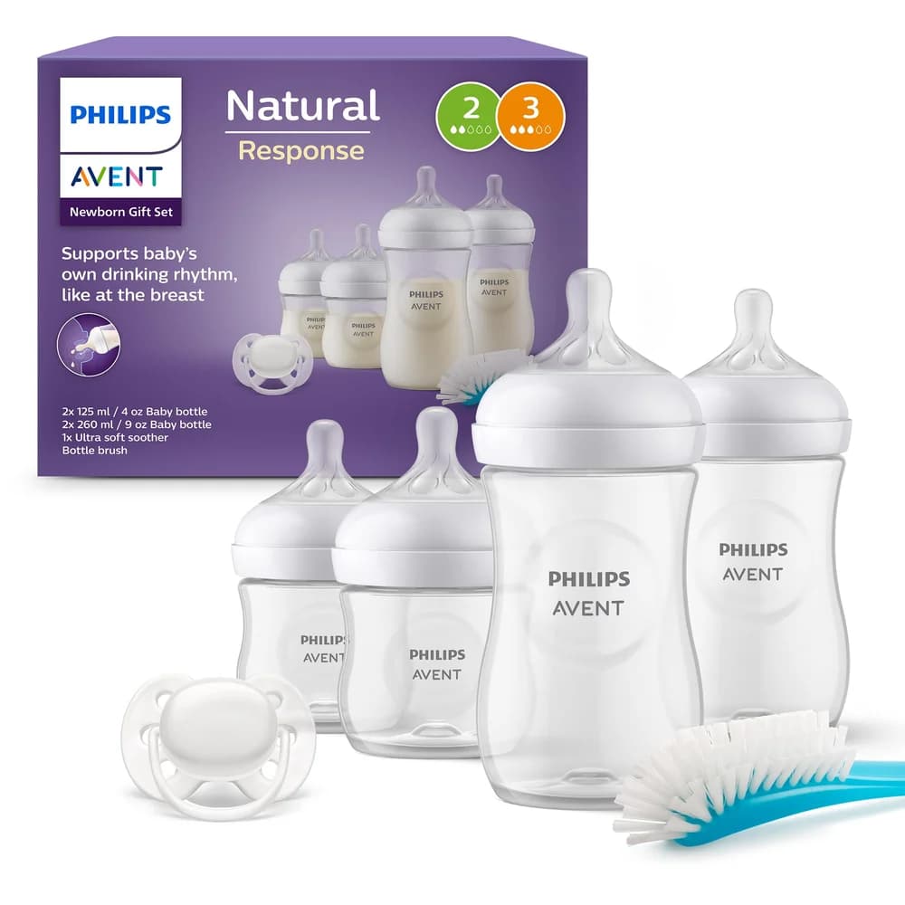 Philips AVENT Natural Response SCD838 Flaschen-Set für Neugeborene, 1 Stück(e) - Transparent