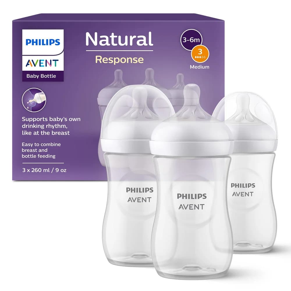 Philips Avent Natural Response SCY903/03 Babyflasche 3-6 m 3x260 ml