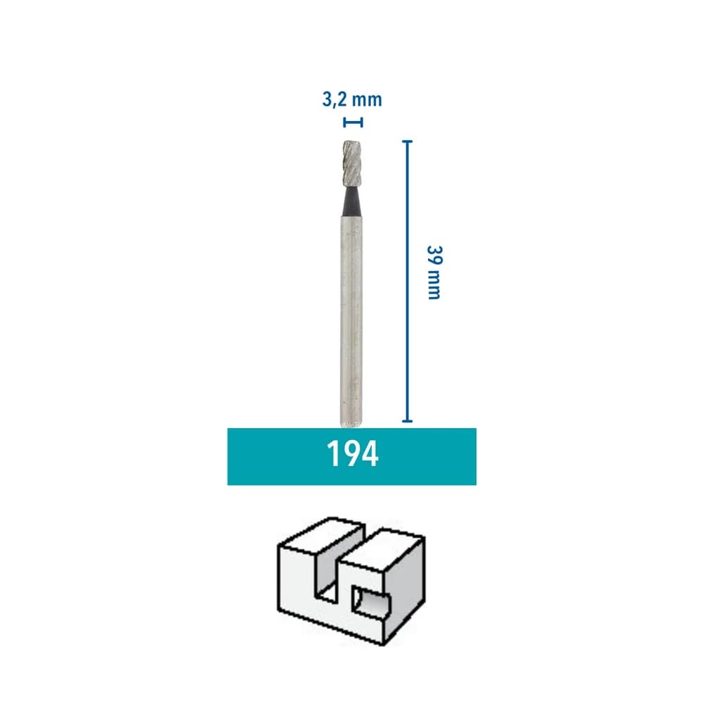 DREMEL Schleifaufsatz Hochgeschwindigkeits-Fräsmesser 3.2 mm 26150194JA