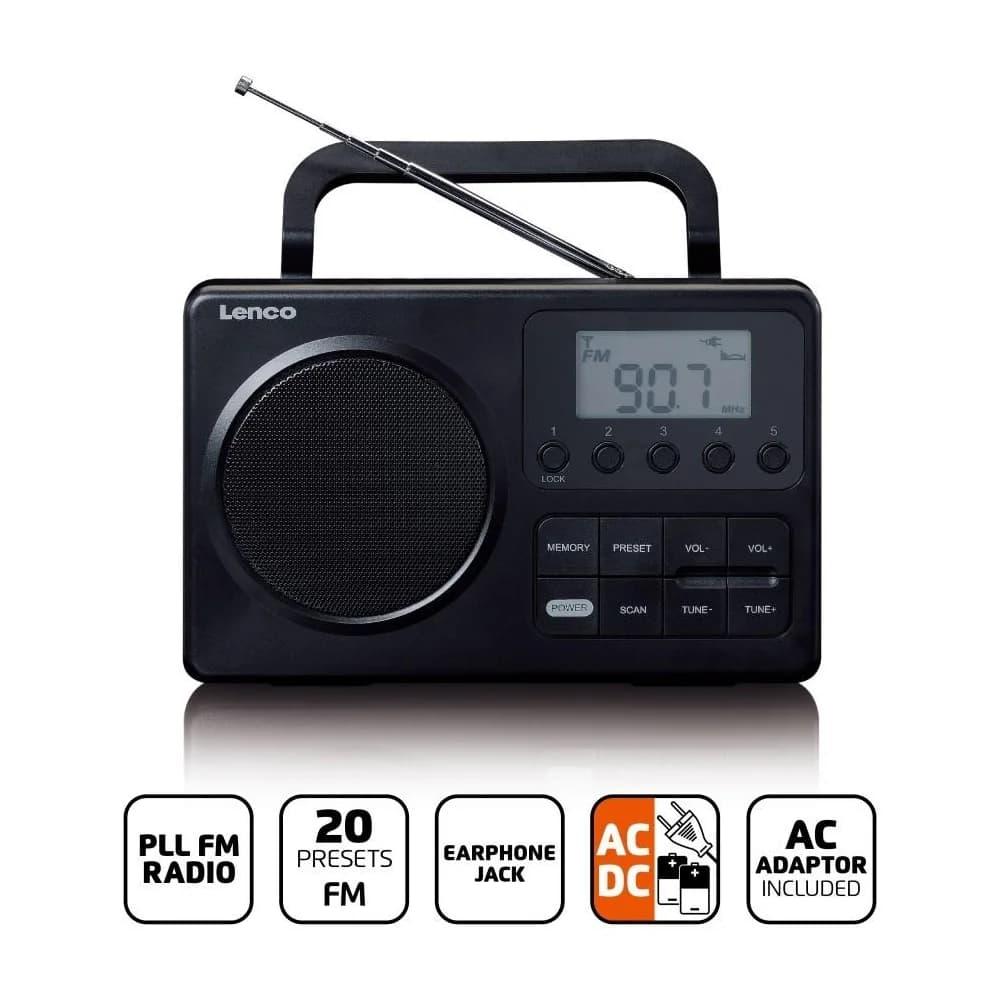 Lenco MPR-035BK schwarz