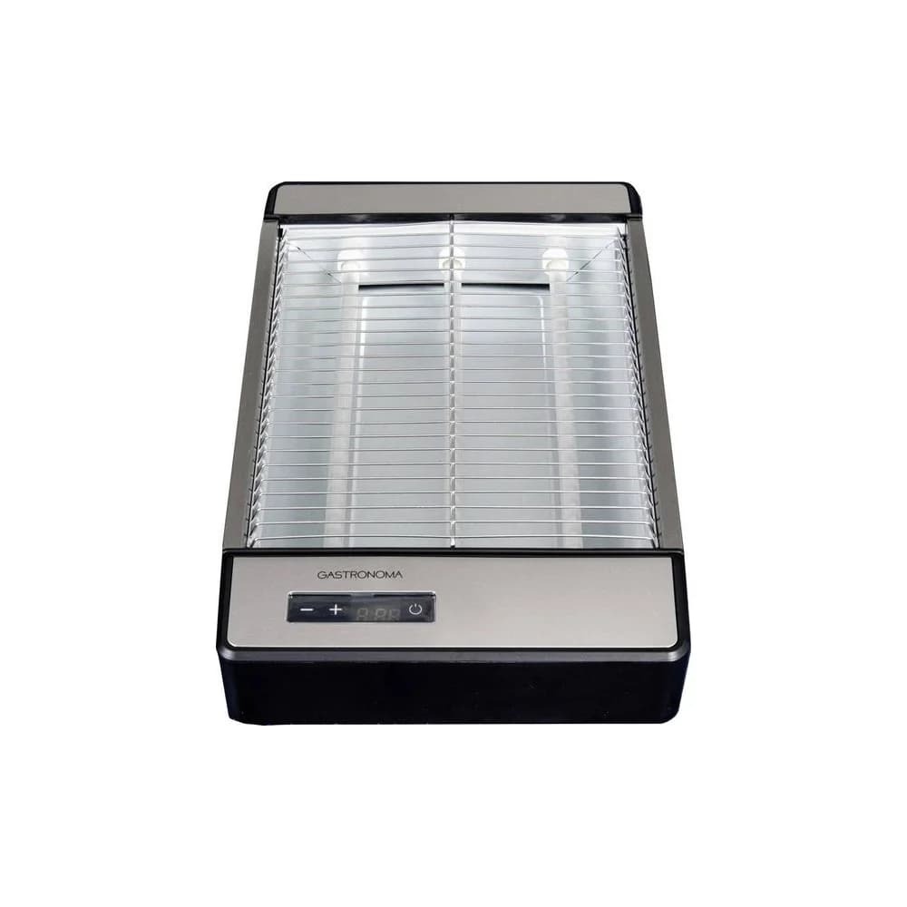 Gastronoma 18140003 Digitaler Flachtoaster 1000 W 3 Quarz-Heizelemente Edelstahl - Silber
