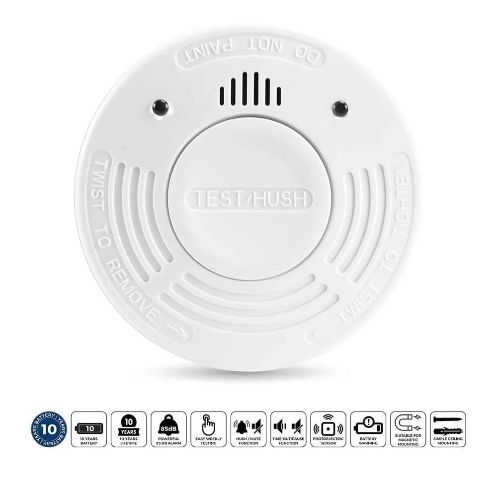 Alecto SD1010 Rauchmelder mit 10 Jahren Batterielaufzeit