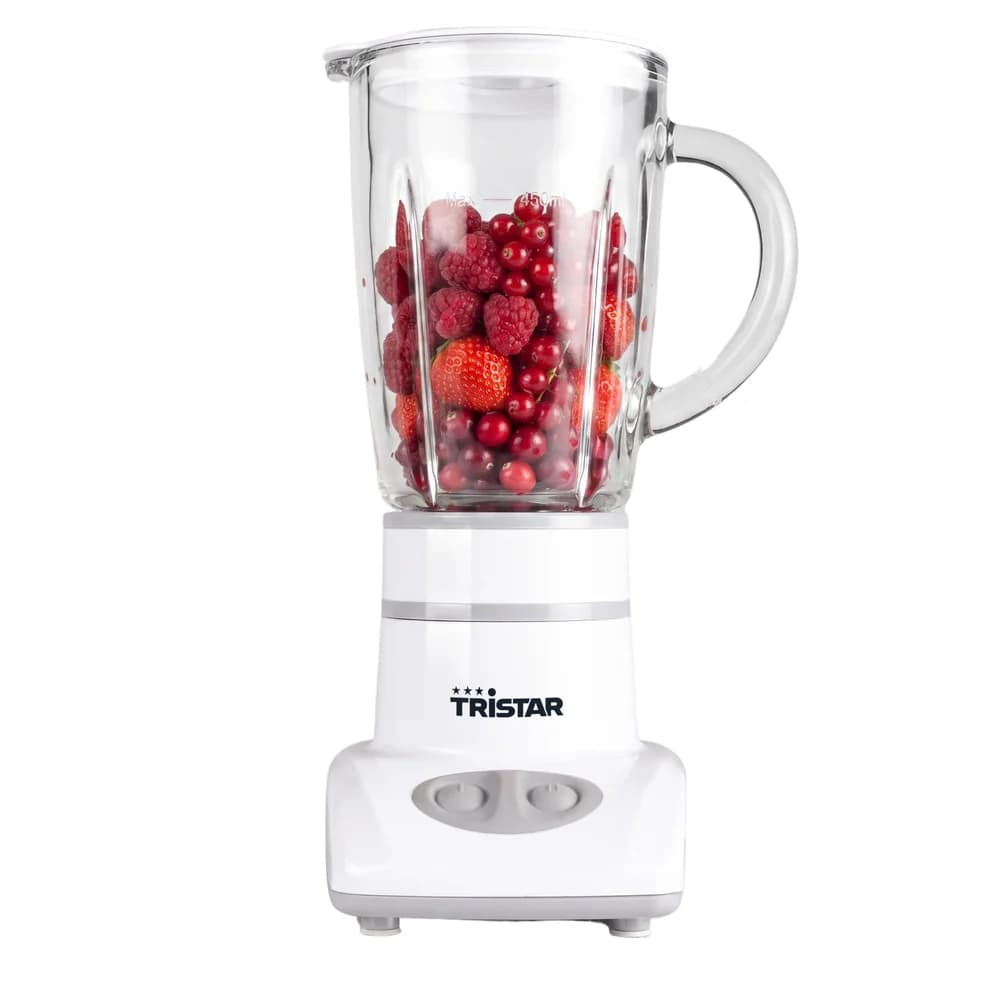 Tristar BL-4431 Standmixer, Pürierstab, 0,45 l, 180 W, Weiß - Weiß