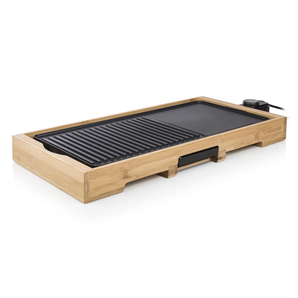 Tristar Tischgrill, 2200 W, Elektrischer Indoor Elektro-Grill mit großer Grillfläche rauchfrei braun