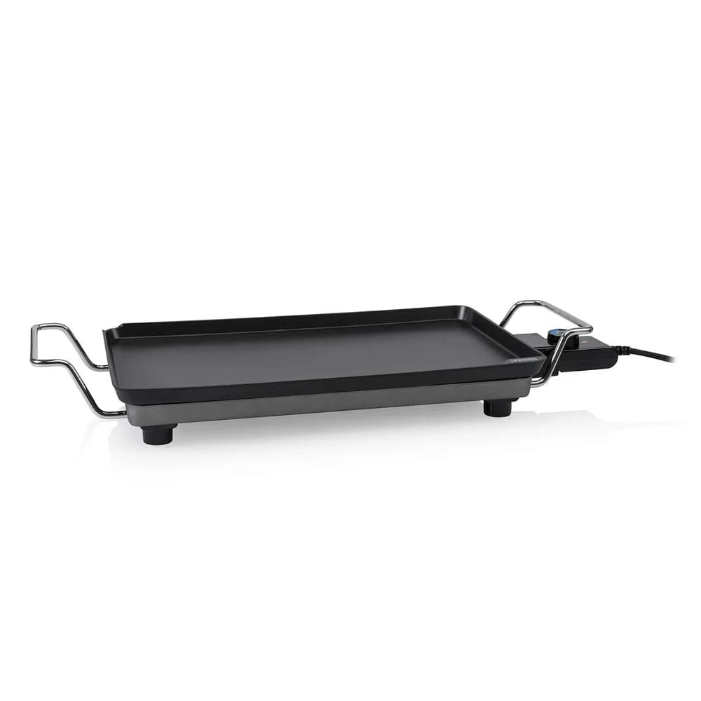 PRINCESS Teppanyakigrill, 2000 W, Japanischer Tischgrill für Zuhause 2-4 Personen Grillplatte 46x26cm schwarz