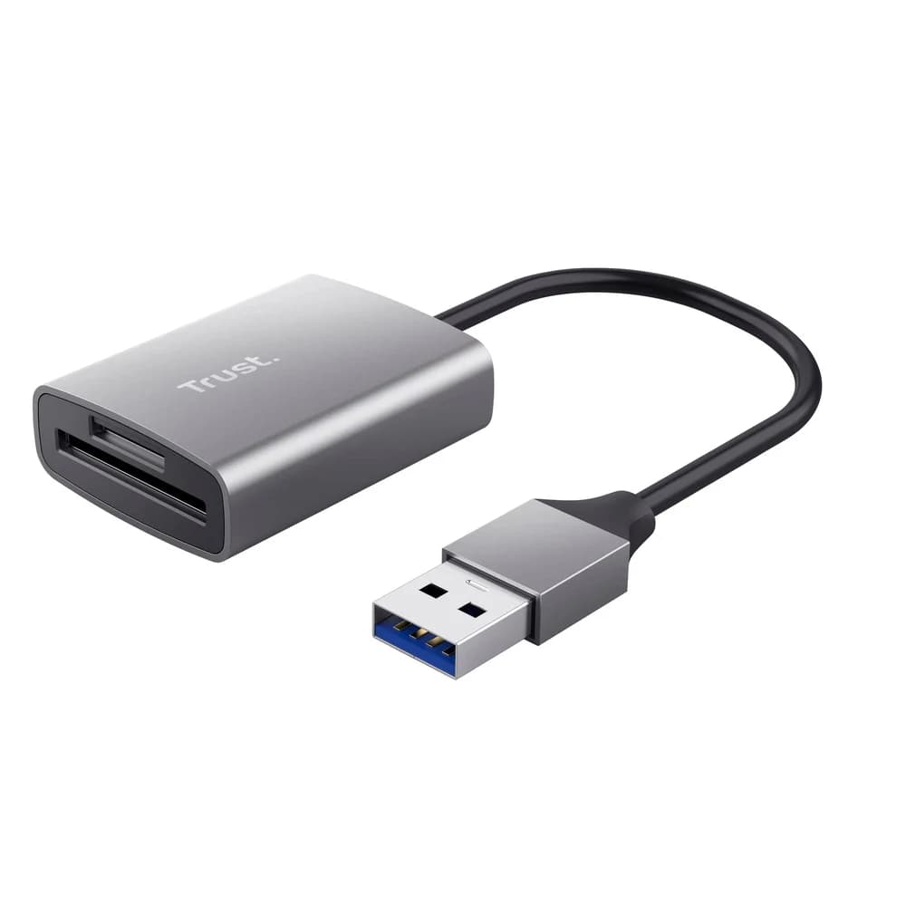 Trust Speicherkartenleser 24135 Dalyx USB 3.2 Gen 1 Kartenleser Silber
