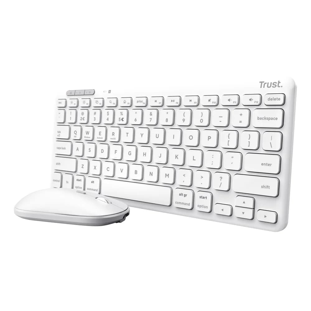 Trust Tastatur weiß