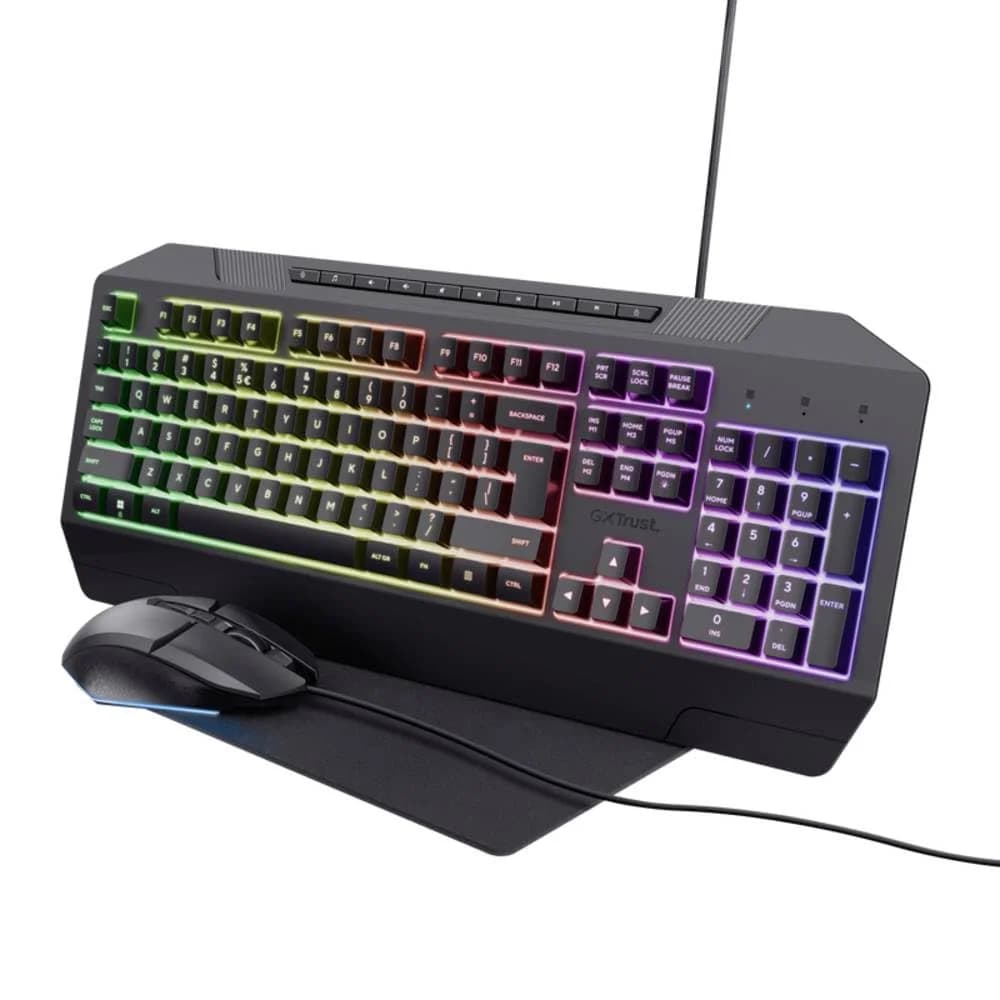 Trust Tastatur-Maus-Set (kabelgebunden) »GXT 791« schwarz
