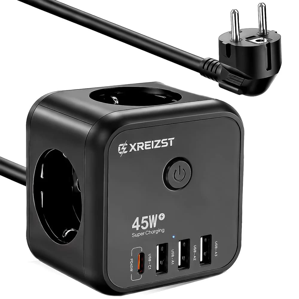 Trust Maxo USB-C-GaN-Ladegerät 45 W, Drinnen, AC, 20 V, 2 m, Schwarz - Schwarz