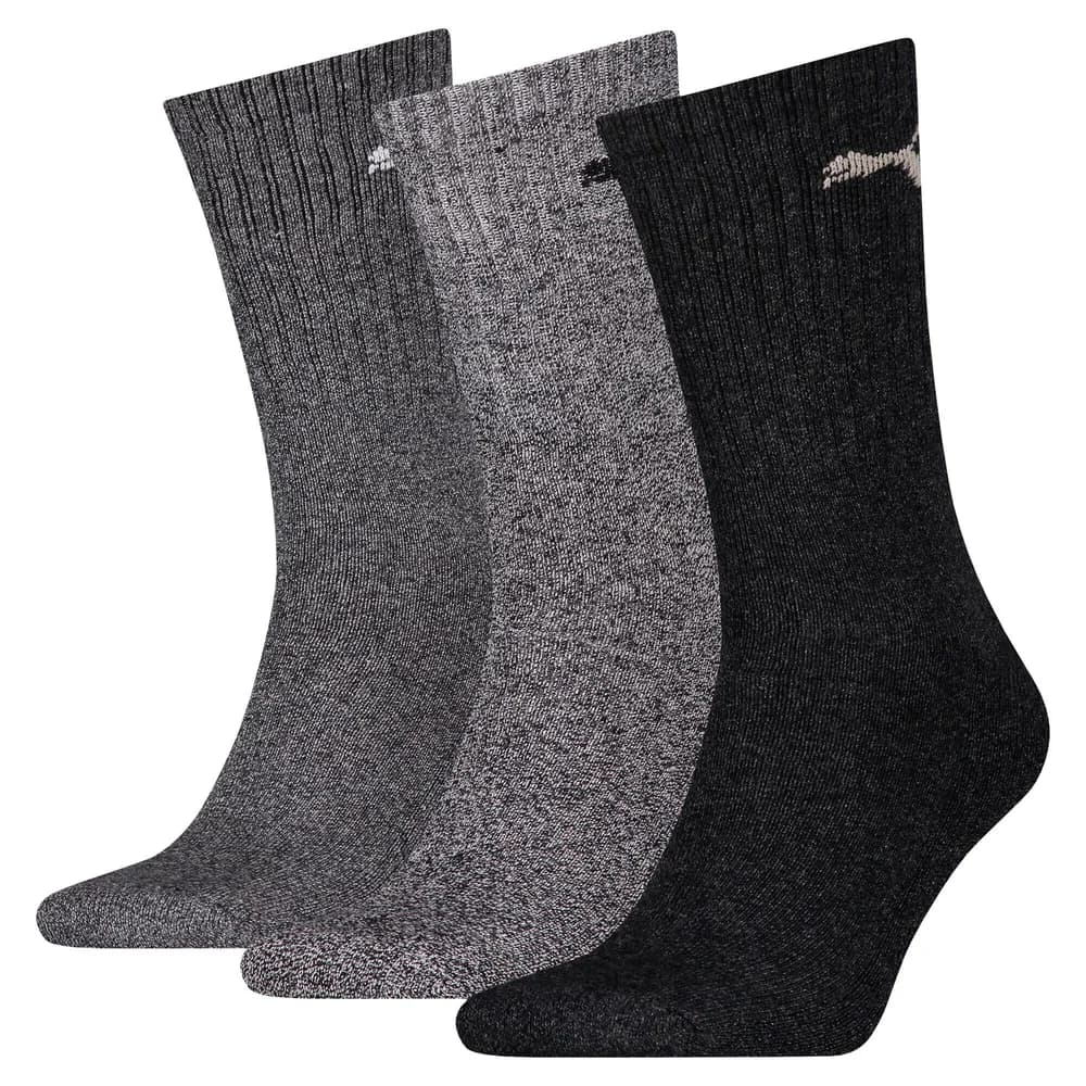Puma 3P Sport Crew Socks Dunkelgrau Gr 39/42