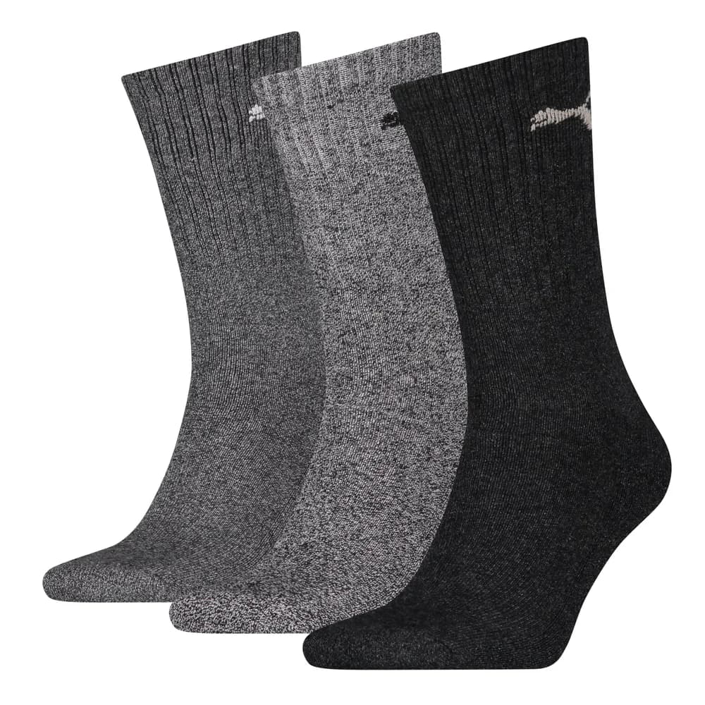 Puma 3P Sport Crew Socks Dunkelgrau Gr 47/49