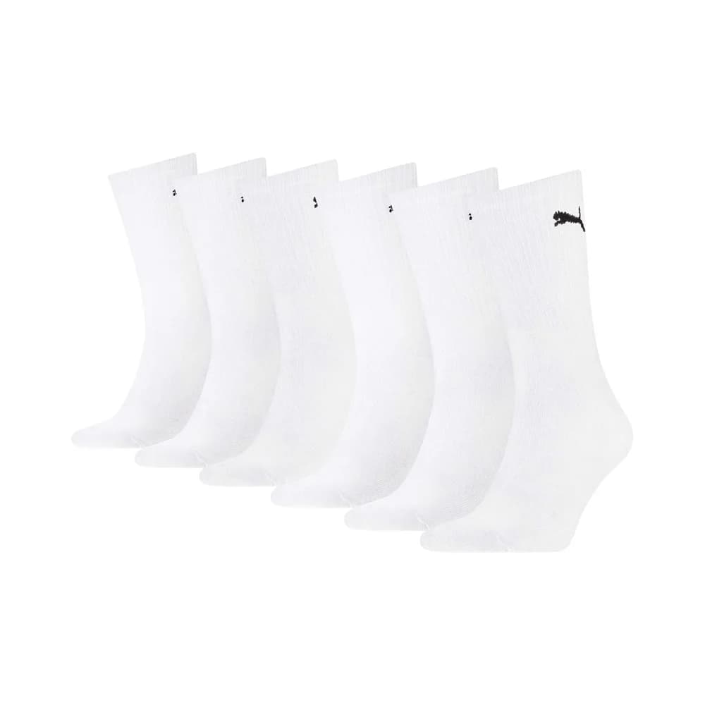 Puma 3P Sport Crew Socks Weiß Gr 39/42