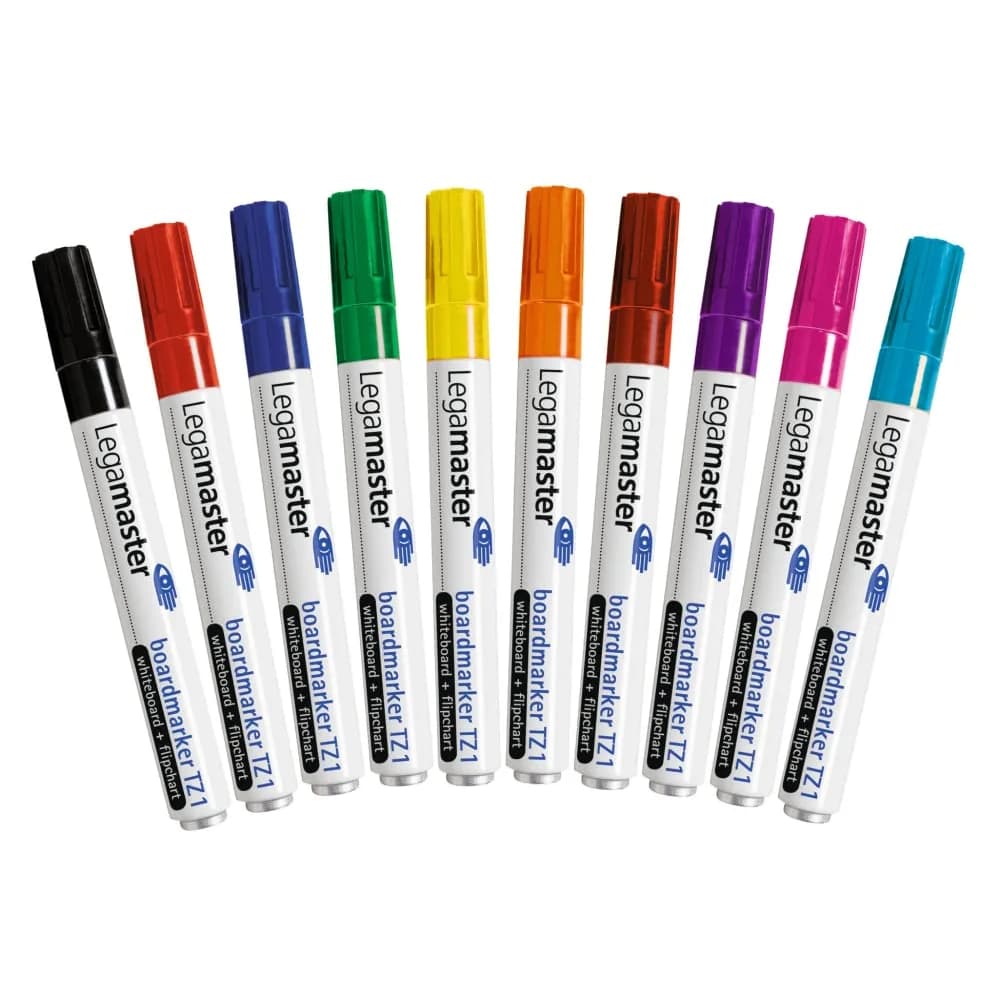 Legamaster 10er-Pack Whiteboard-Marker »TZ 1« grau
