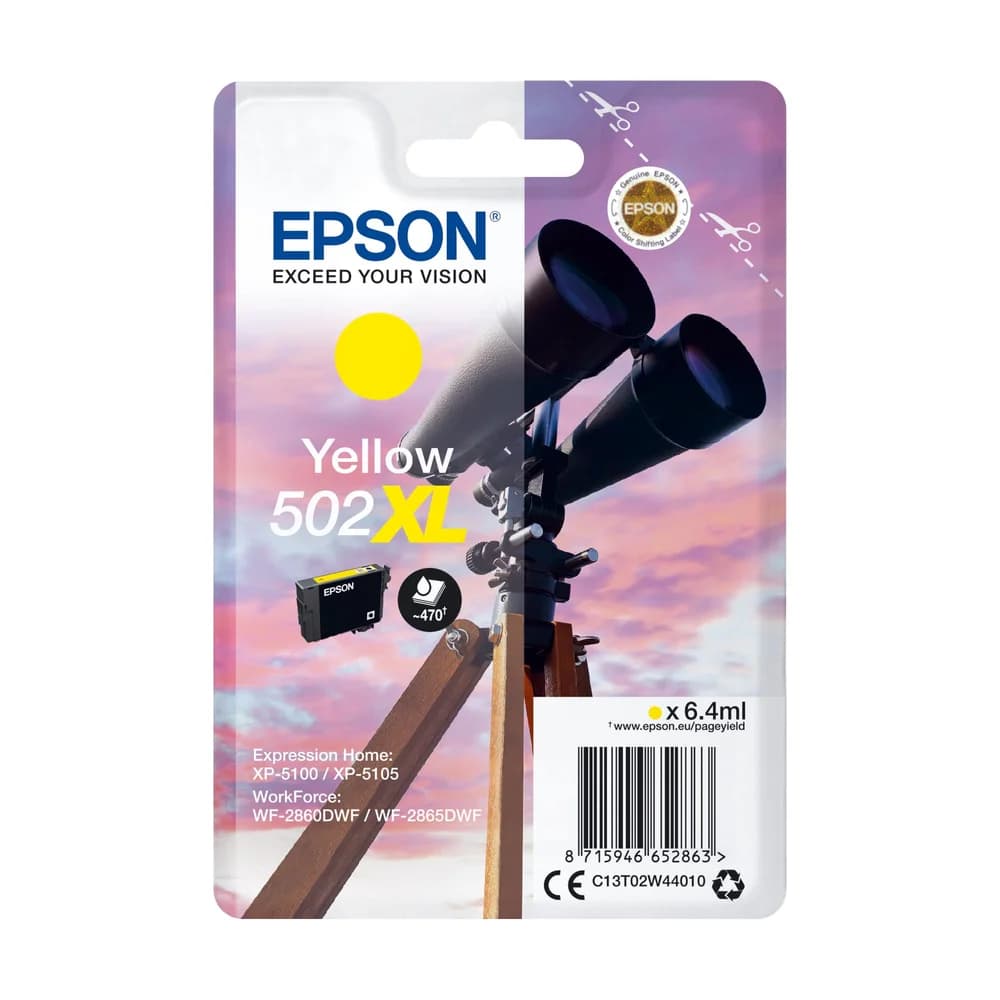 Epson Tintenpatrone 502XL Gelb (6,4ml) Tintenpatrone gelb