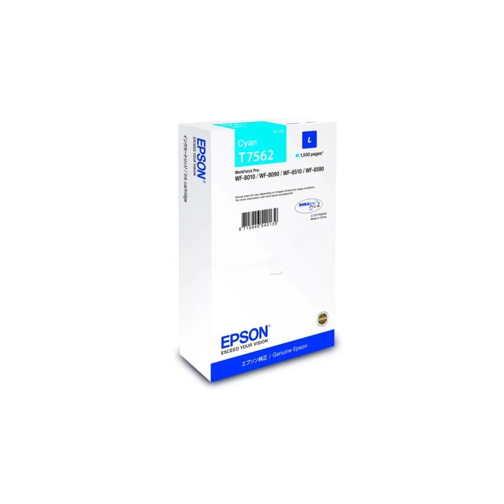 Epson Tintenpatrone »T7562L« blau