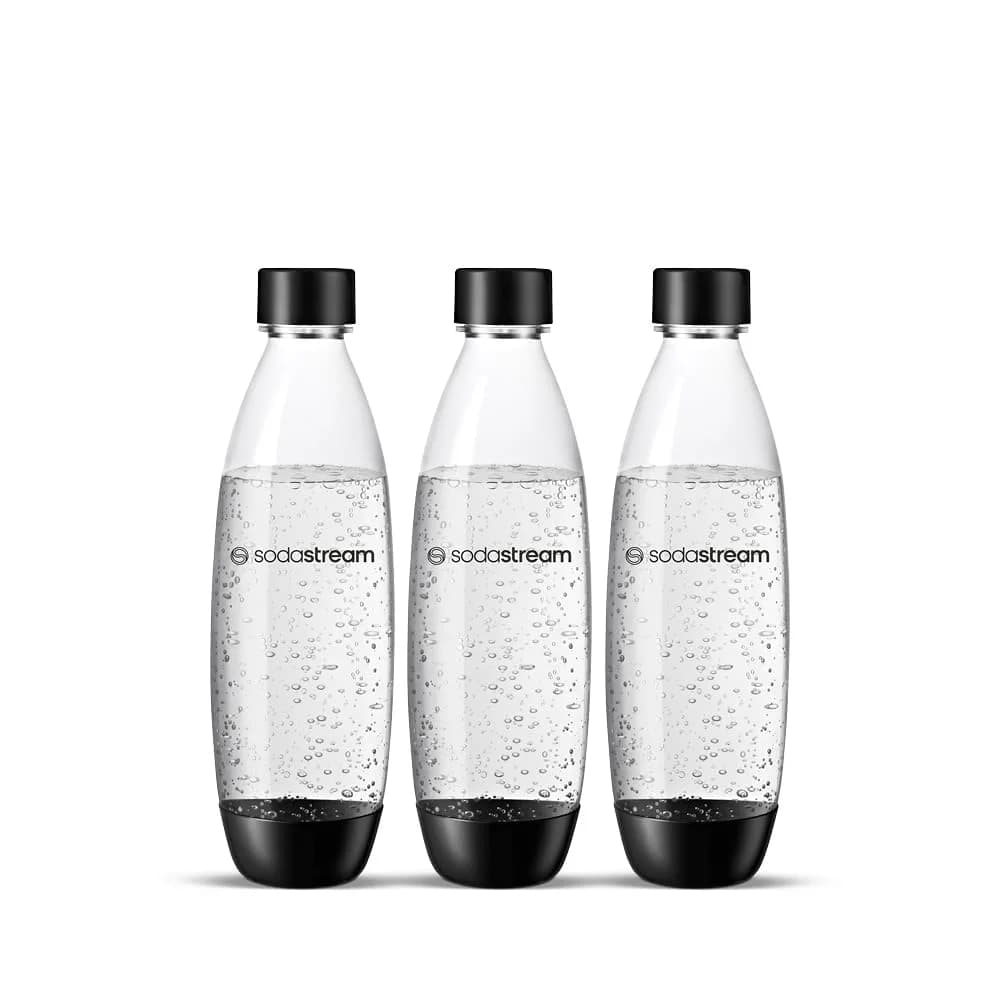 Sodastream PET Bottle Fuse (3 Bottles, 1L, black) (2260748)