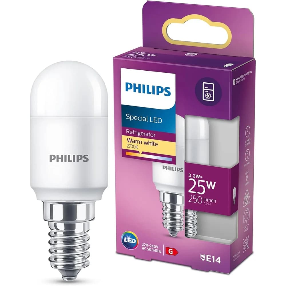 PHILIPS LED E14 3,2W (25W) 150lm 2700K matt Drop-mini