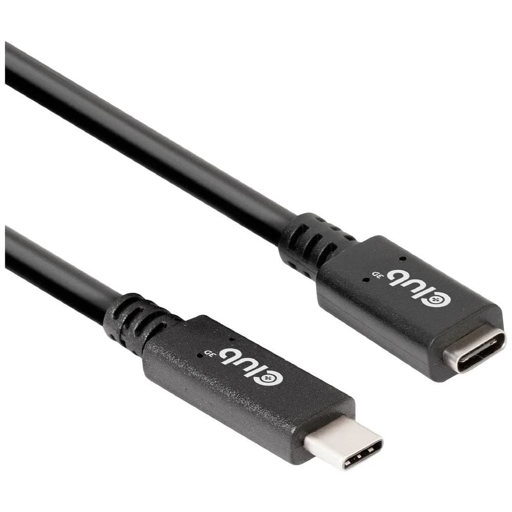 Club 3D USB-Typ-C Gen1 Verlängerungskabel 5Gbps 60W(20V/3A) 4K60Hz St./B 2m