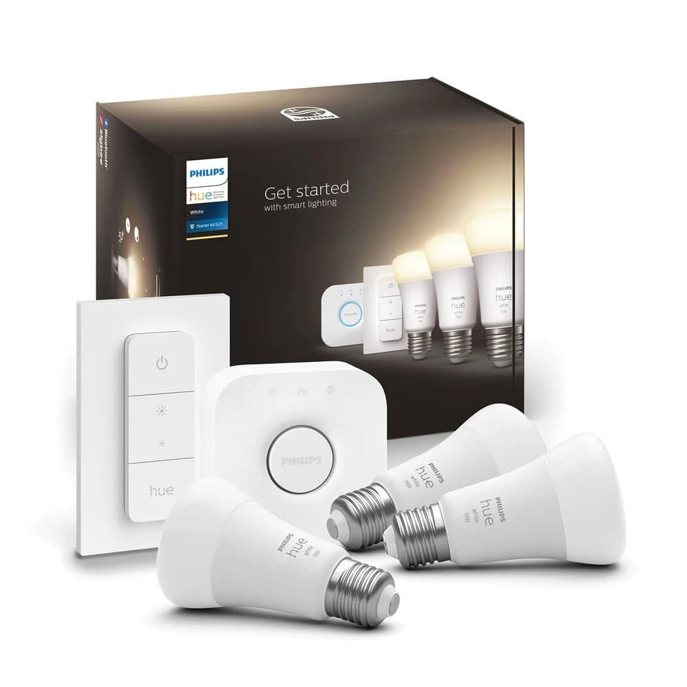 PHILIPS Hue White E27 9.5W Starter-Kit