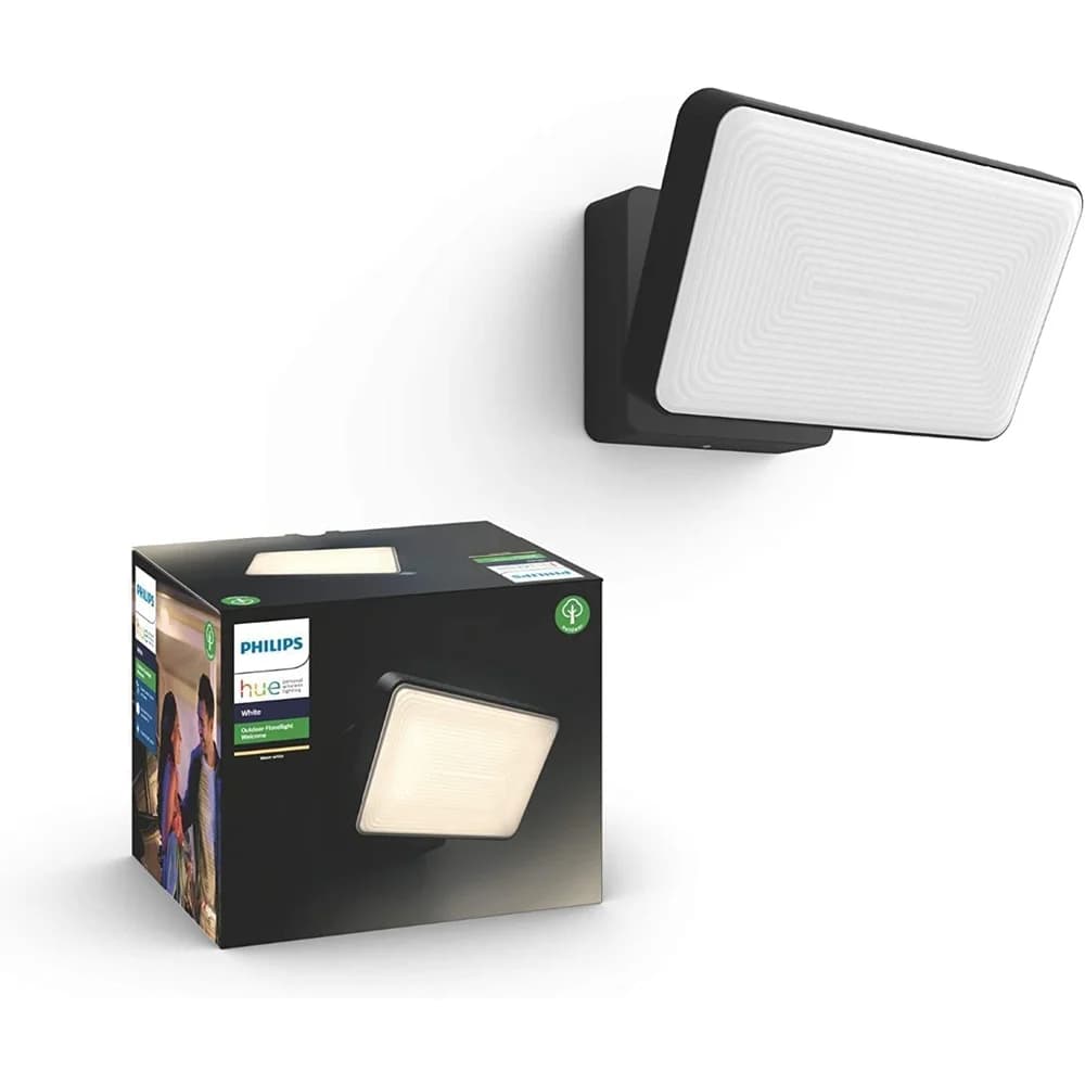 Philips Hue White Welcome LED Außen Flutlicht in schwarz IP44 ZigBee