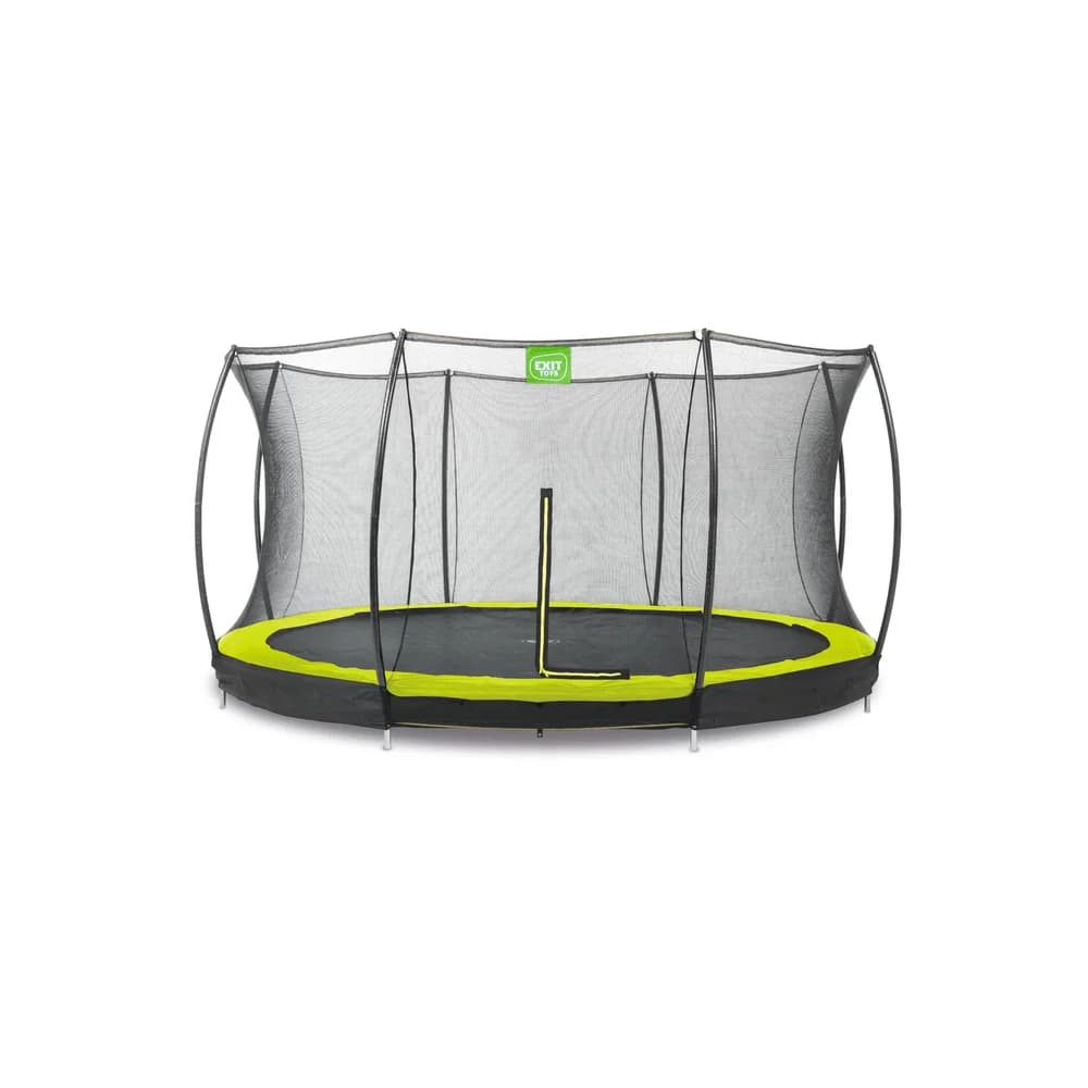 EXIT TOYS Silhouette Bodentrampolin mit Sicherheitsnetz (ø 427 cm)
