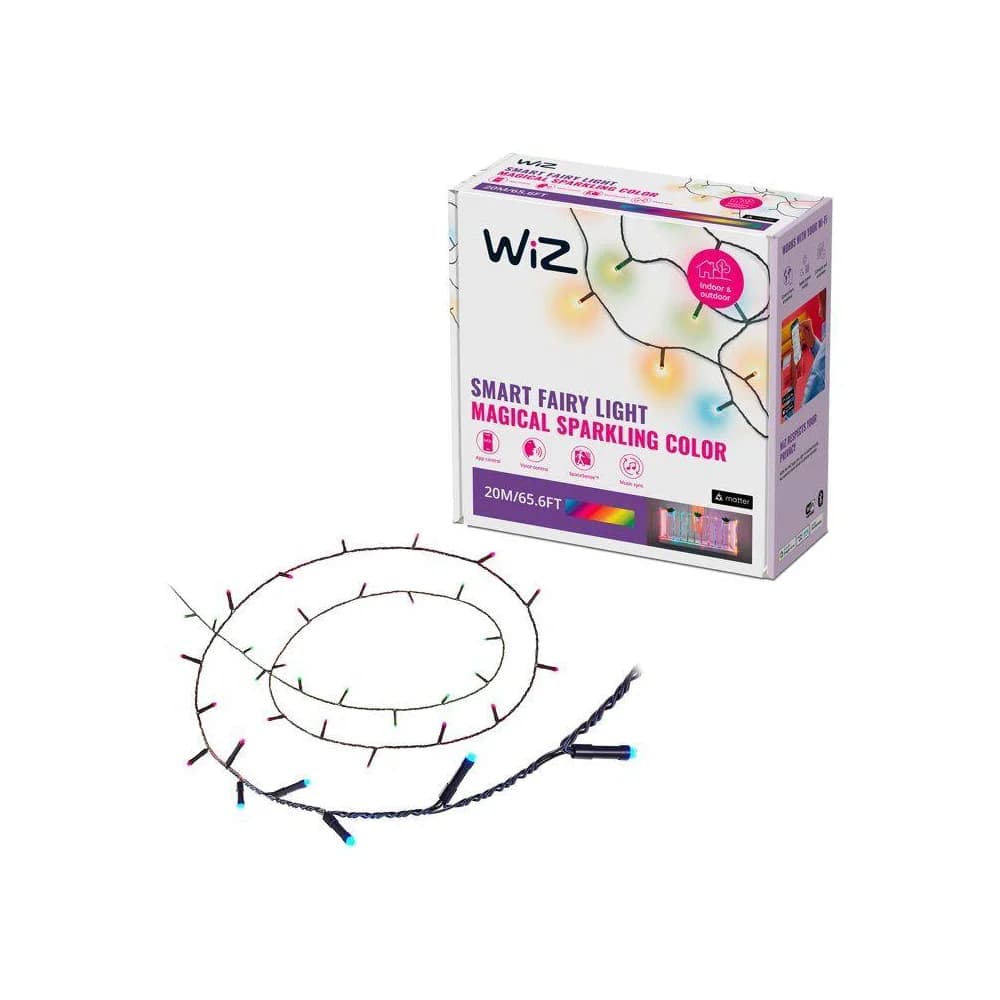 WIZ Fairy Light Color 20m Outdoor LED Lichterkette Kalt-Warmweiß und Farbe