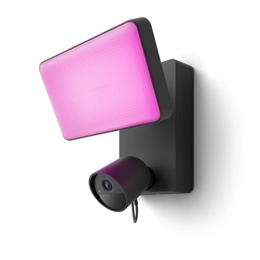 Philips Hue Überwachungskamera 17770300 Flutlichtkamera für Sicherheit Aluminium
