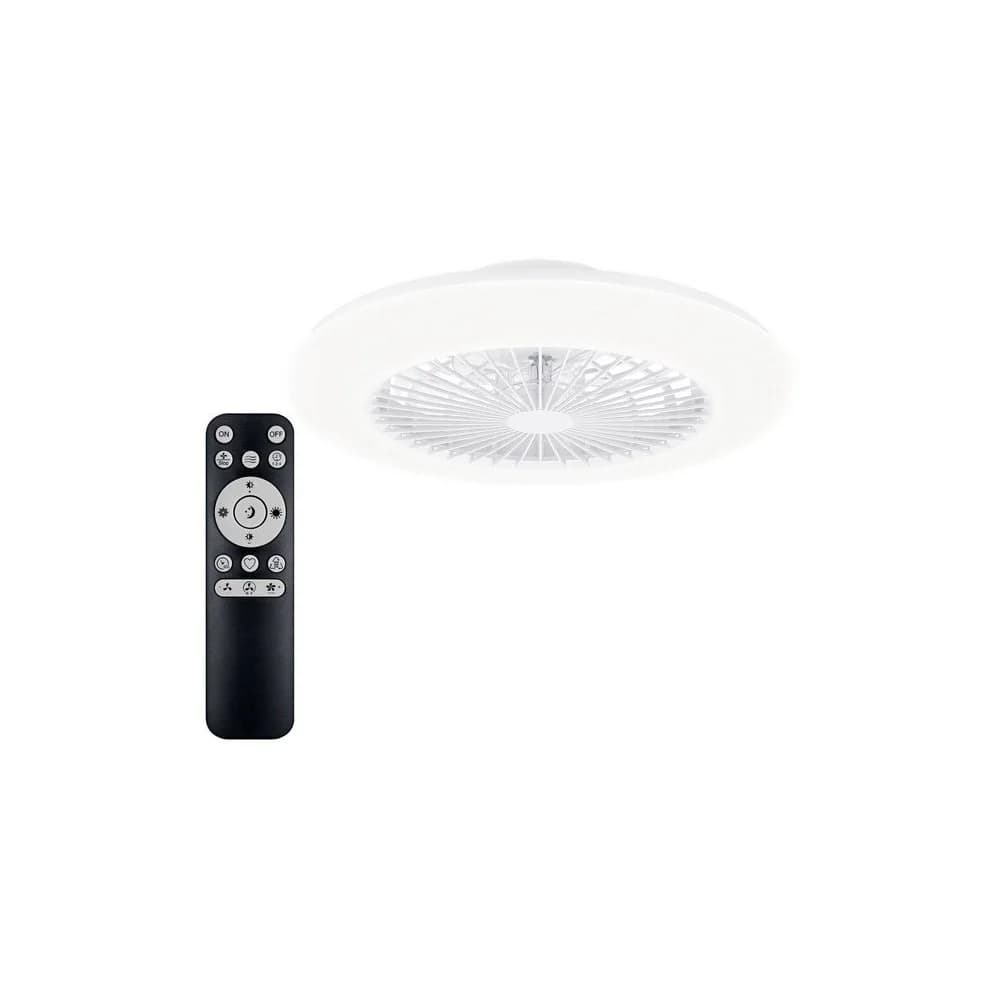 20W Deckenventilator LED Deckenleuchtelampe 42W 4400lm 3000/4400/6500K CCT Weiß + Fernbedienung Amigo Philips