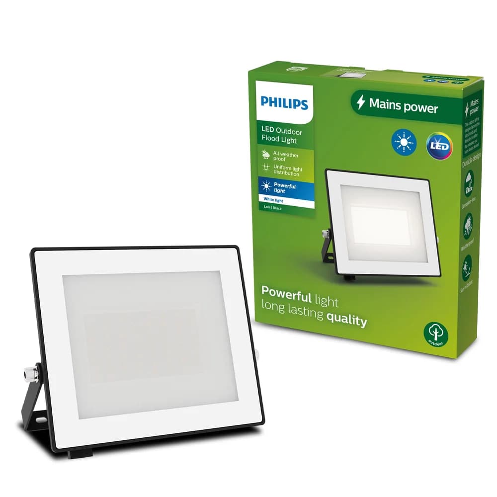 LED-Flutlicht Reflektor 20W 2050lm 5000K IP65 Schwarz Lois Philips