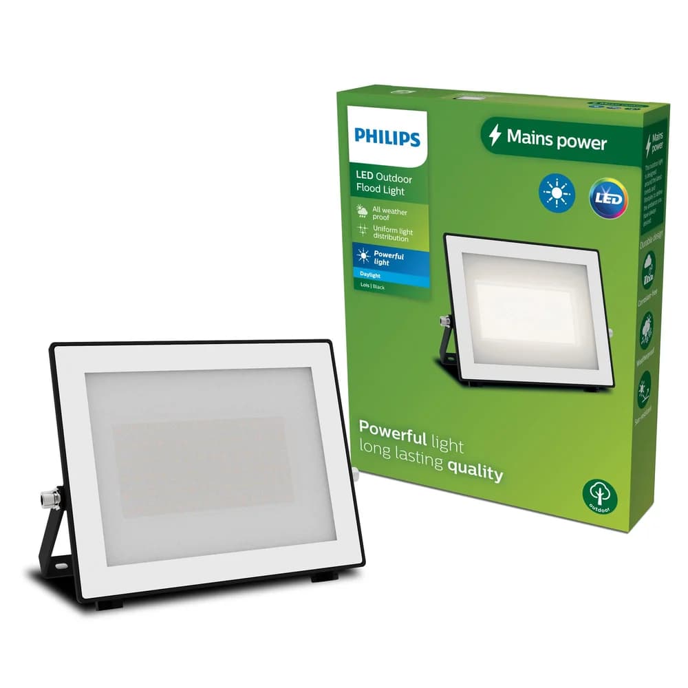 LED-Flutlicht Reflektor 50W 5400lm 5000K IP65 Schwarz Lois Philips