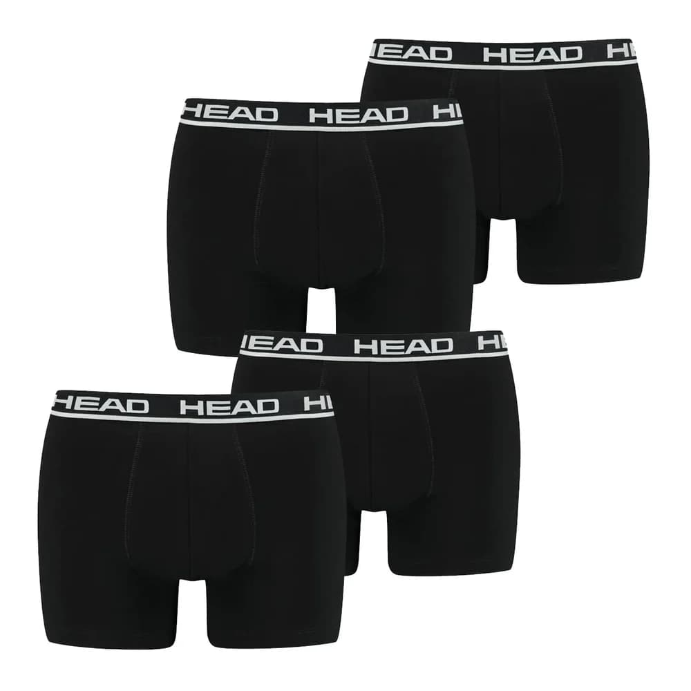 HEAD Herren Boxershort Basic Boxer 2er Pack - Black 005 - L