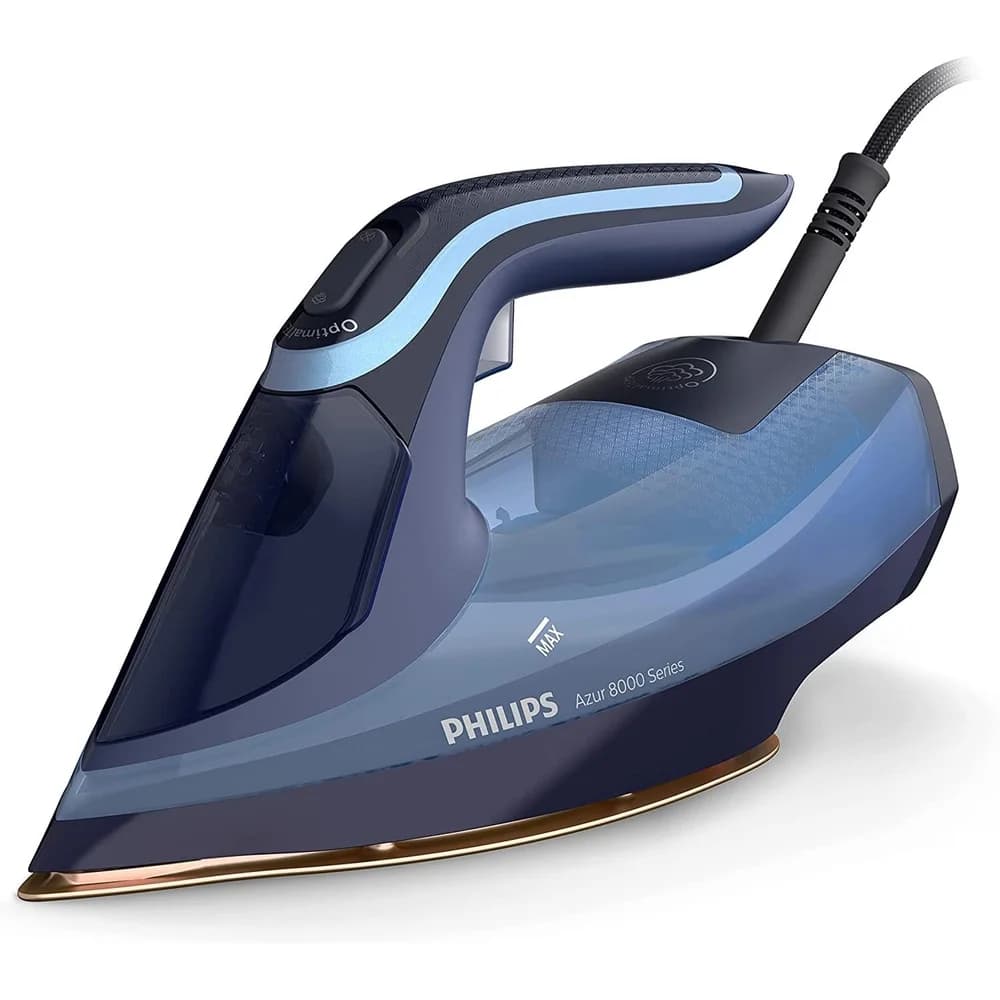 PHILIPS DST8020/20 Azur Serie 8000 OptimalTemp, 300ml, Dampfbügeleisen (3000 Watt, SteamGlide Elite)