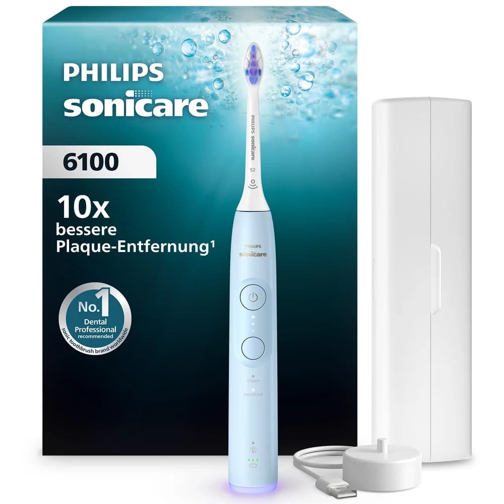 Philips Elektrische Zahnbürste Sonicare 6100 HX7406/02 elektrische blau