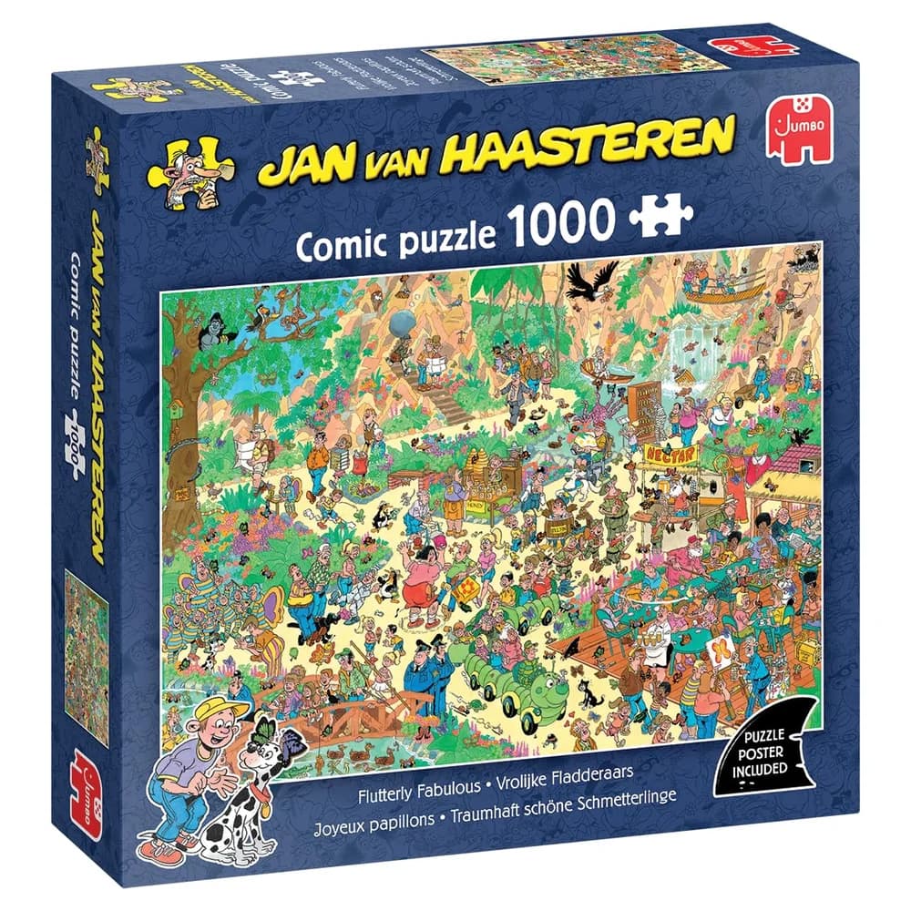 Jumbo Spiele Puzzle Jan van Haasteren - Traumhaft schöne Schmetterlinge (1000 Te, Puzzleteile