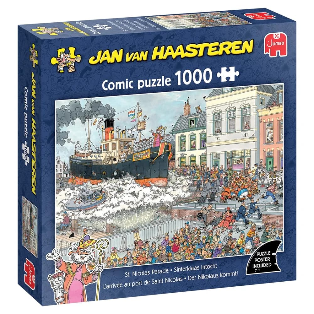 Jumbo Spiele Puzzle Jan van Haasteren - Der Nikolaus kommt (1000 Teile), Puzzleteile