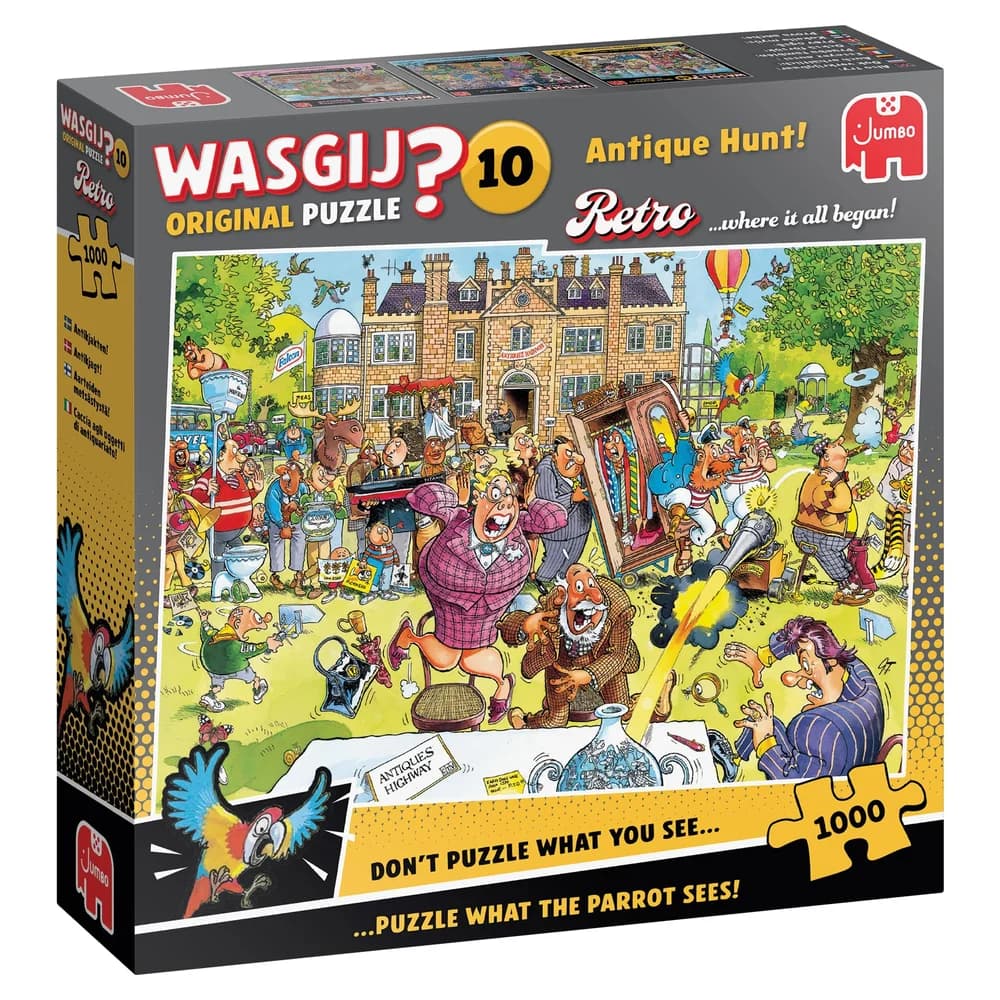 Jumbo Spiele Puzzle Jumbo 1110100800 - Wasgij Original 10 Retro, Antique Hunt/Antiquitä..., Puzzleteile