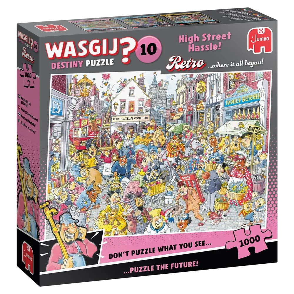 Spiel Wasgij Retro Destiny 10 - Ärger auf der Hauptstraße - Puzzle 1000 Teil