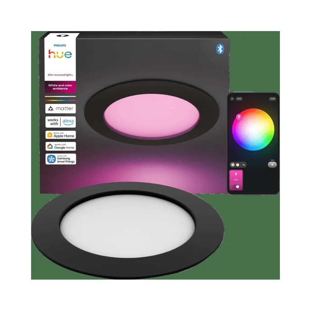 Philips Hue Slim Downlight LED Einbauleuchte schwarz