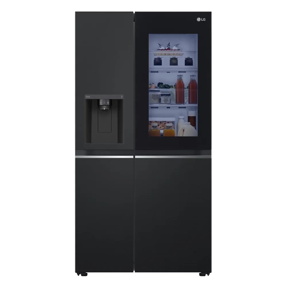 LG GSGV81EPLL Side by Side 635L Total No Frost Eis-, Crushed Ice- &Wasserspender - Schwarz