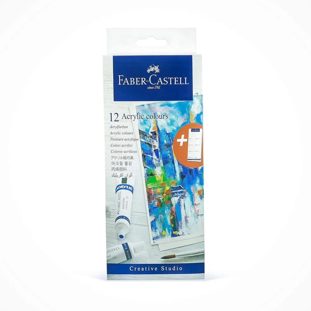 FABER-CASTELL Acrylfarben farbsortiert