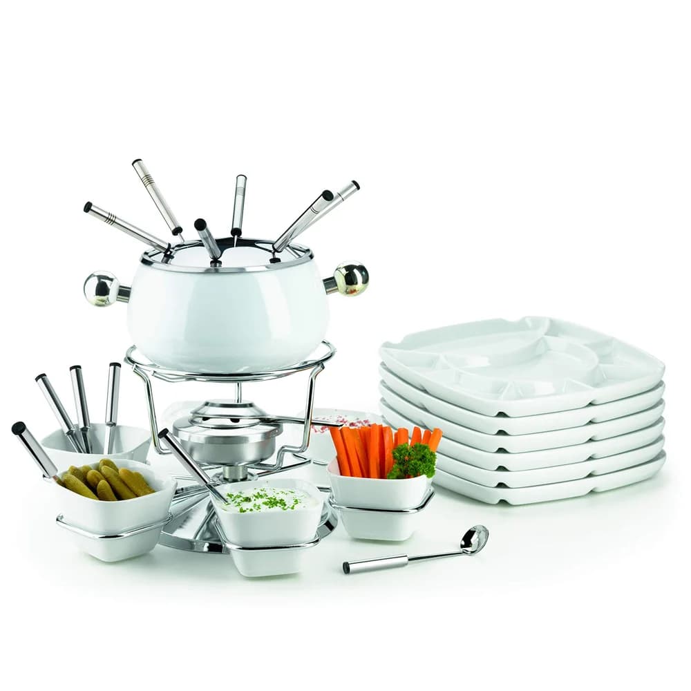 MÄSER Fondueset 28-tlg. für 6 Personen, weiß, 931228