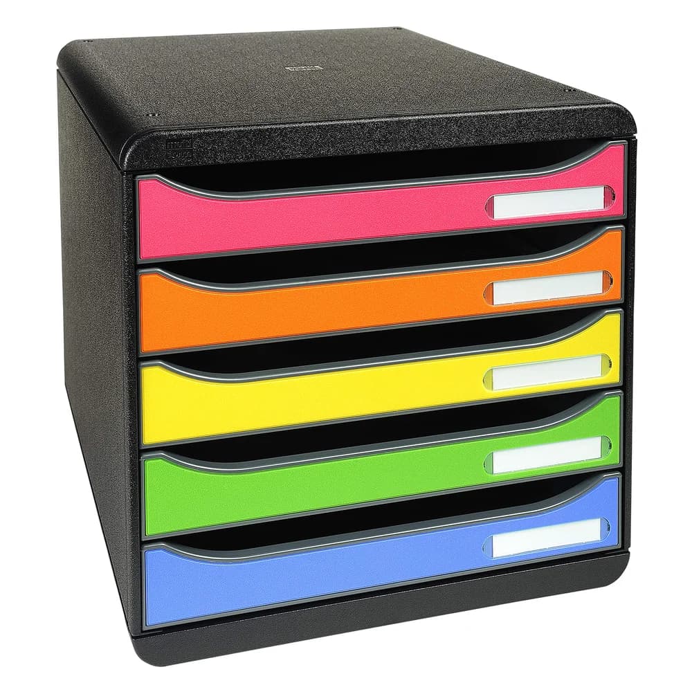Exacompta 309798D 1x BIG-BOX PLUS mit 5 offenen Laden - Harlekin|