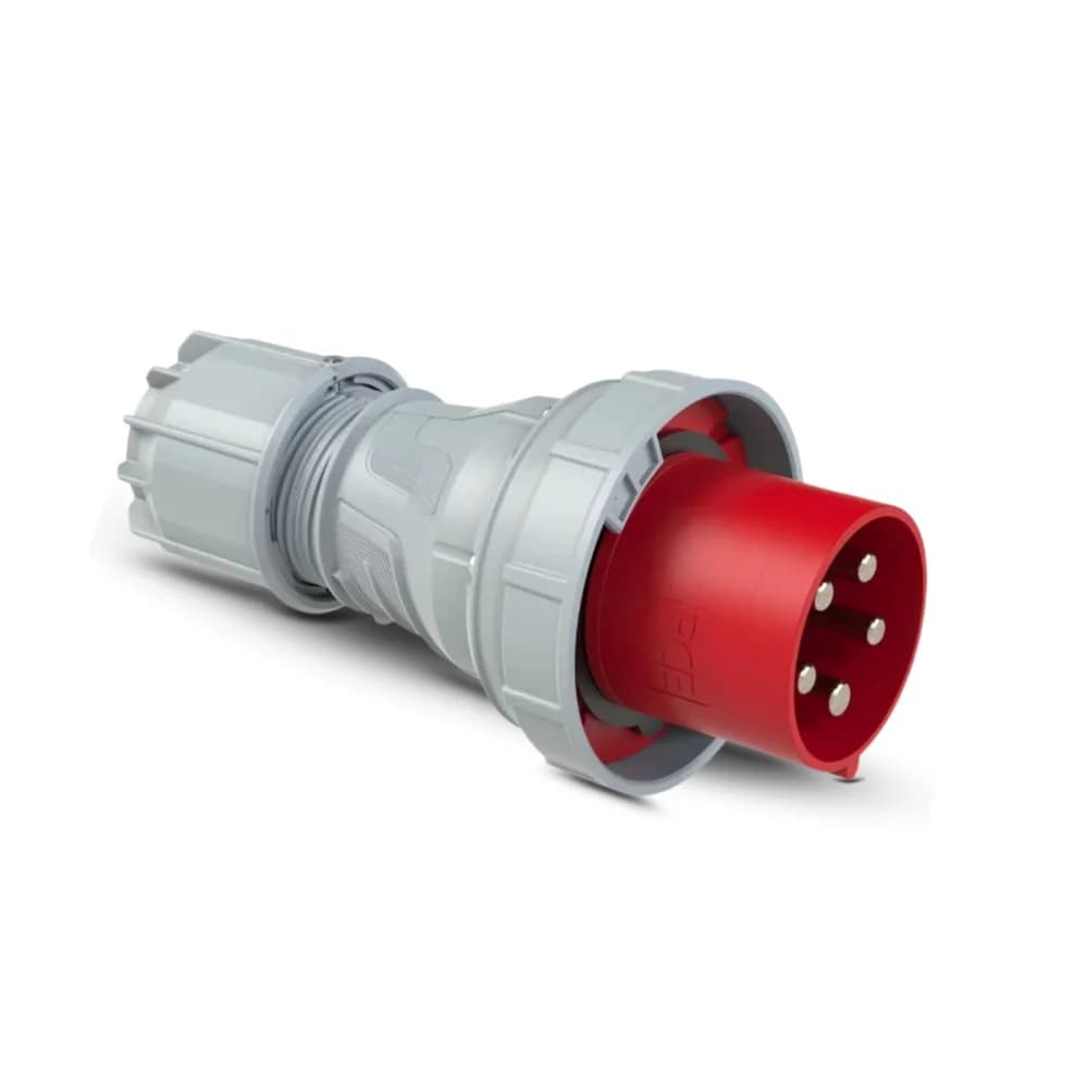 PCE Kabelbox CEE-Stecker 125 A 5p 6h rot