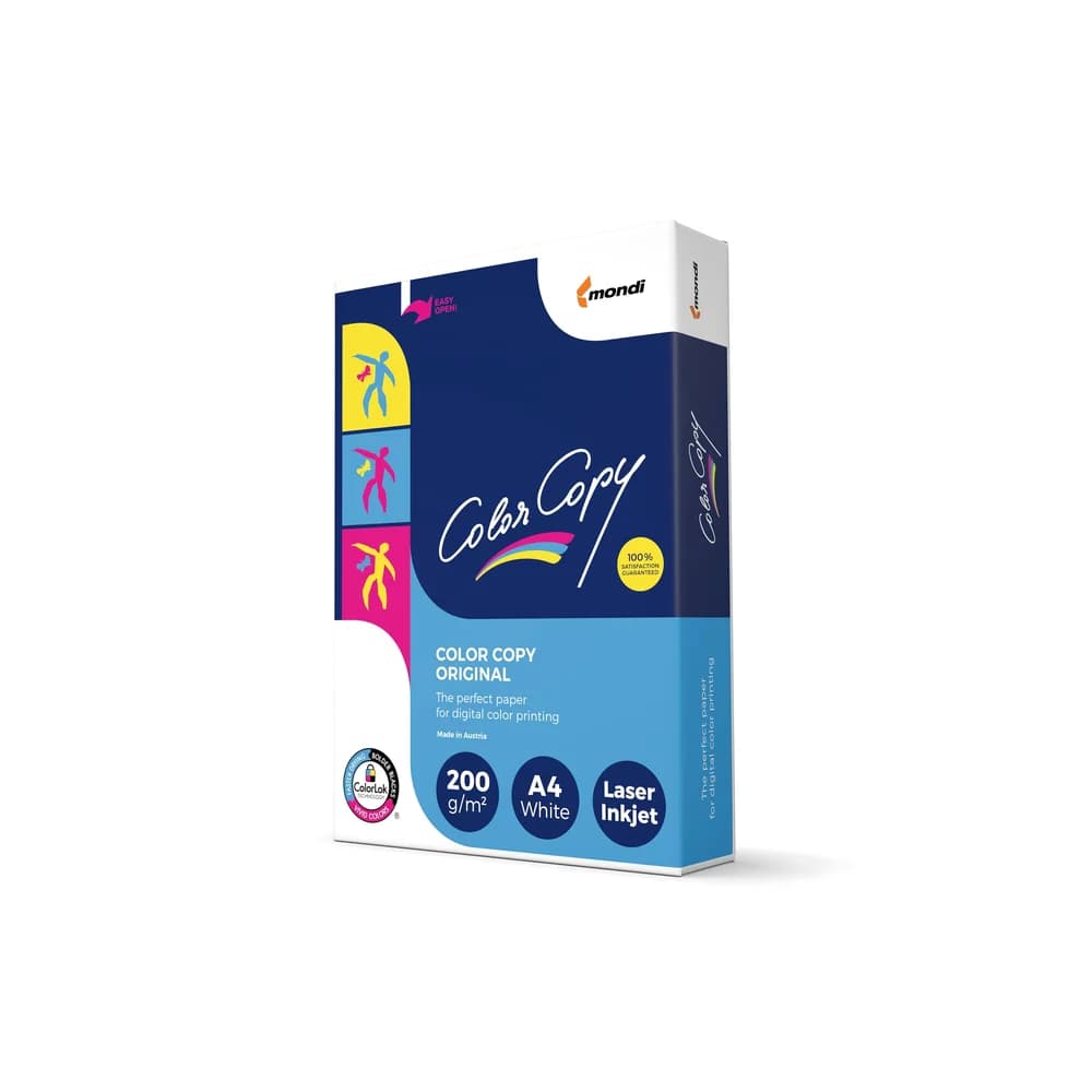 Mondi Color Copy DIN A4 Druckerpapier Weiß 200 g/m2 Satin 250 Blatt