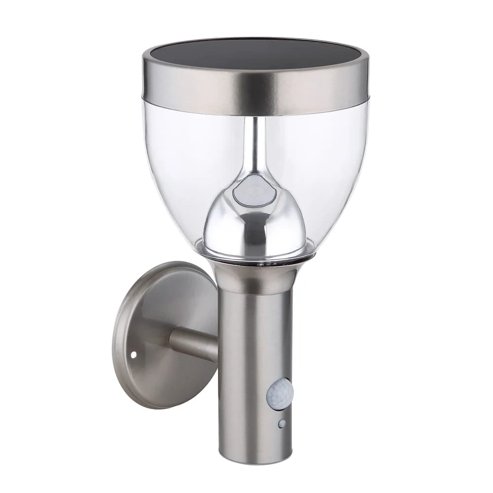 Globo Lighting Solarleuchte Edelstahl, LED - Grau